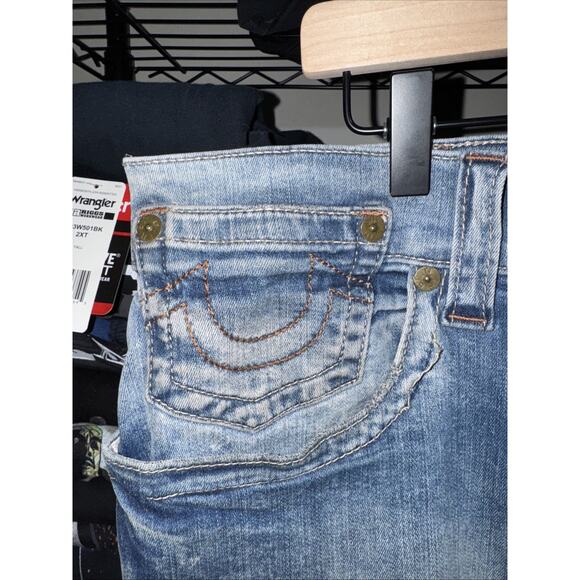 Y2K True Religion Rocco Relaxed Skinny Jeans Size 38x32 - Picture 4 of 8